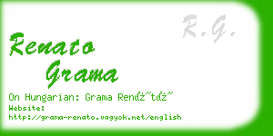 renato grama business card